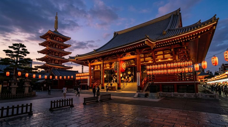 Senso-ji temple in Asakusa, Tokyo