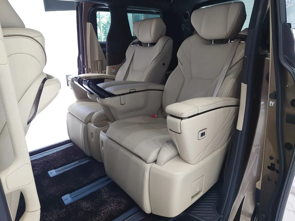 Passenger seats inside a 2023 Toyota Alphard